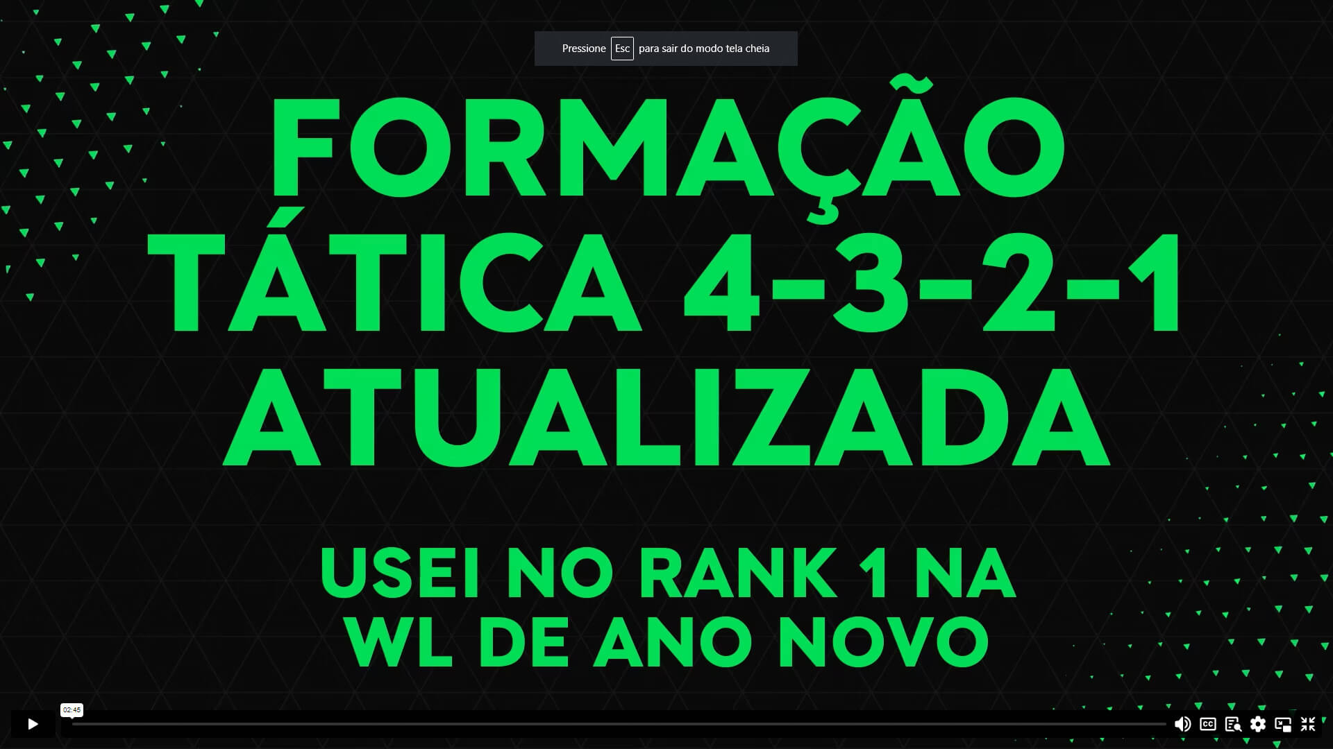 Formação Rank 1 na WL